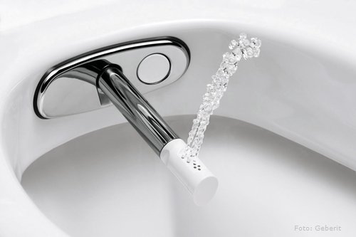 Der Rolls Roye unter den WCs ist mit integriertem Bidet Der Rolls Roye unter den WCs ist mit integriertem Bidet